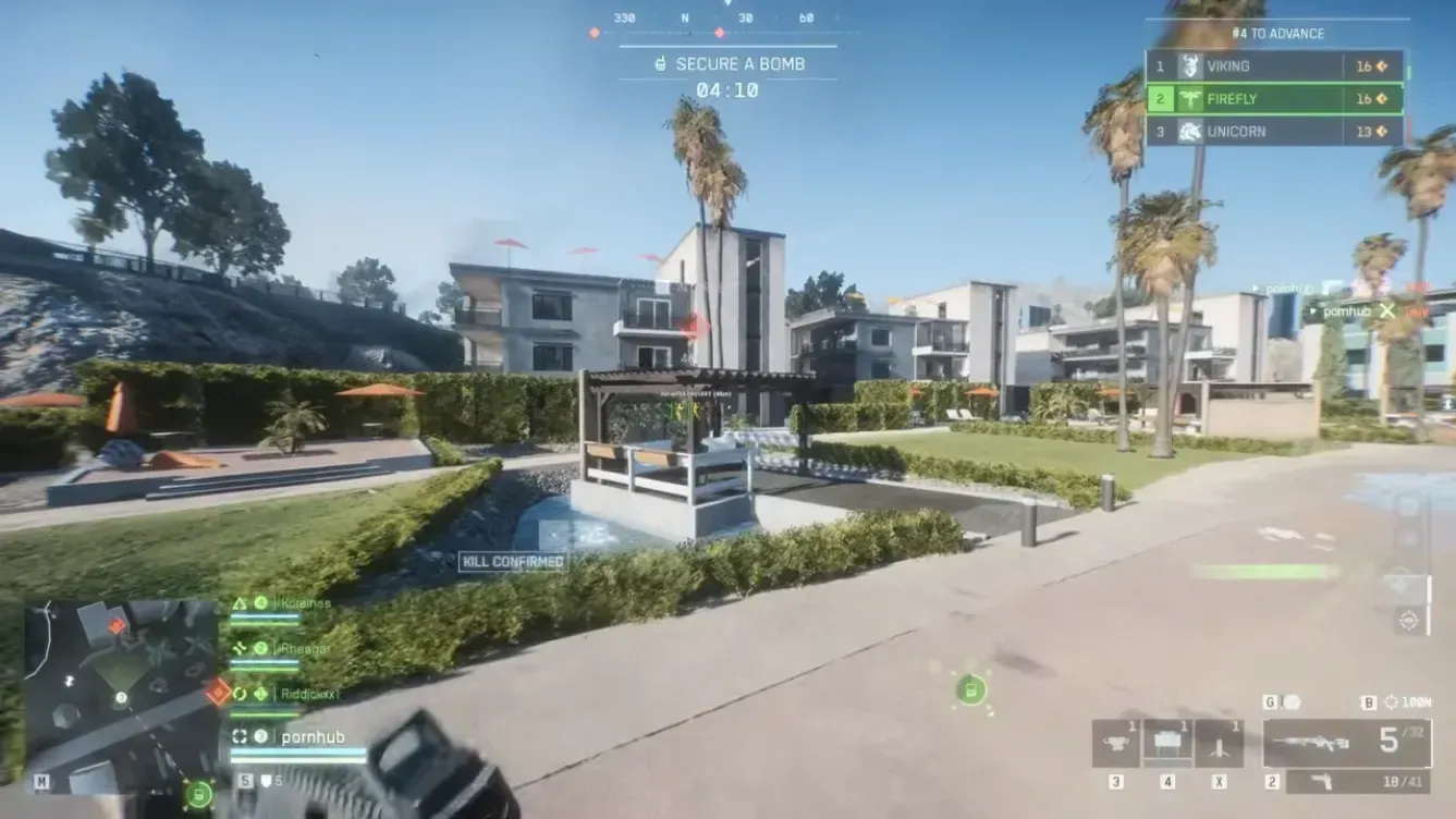 Battlefield 6 ESP distance markers on enemies