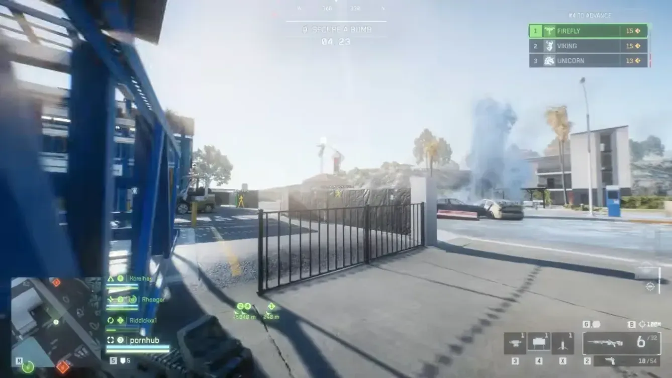 Battlefield 6 ESP silhouettes through smoke
